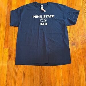 NEW Penn State Dad Mens XL T-Shirt Gildan Navy Blue Nittany Lions PSU Big Ten
